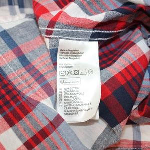 H&M Tops - H & M L.O.G.G. Short Sleeve Plaid Button Down Top H&M Tops - H & M L.O.G.G. Short Sleeve Plaid Button Down Top